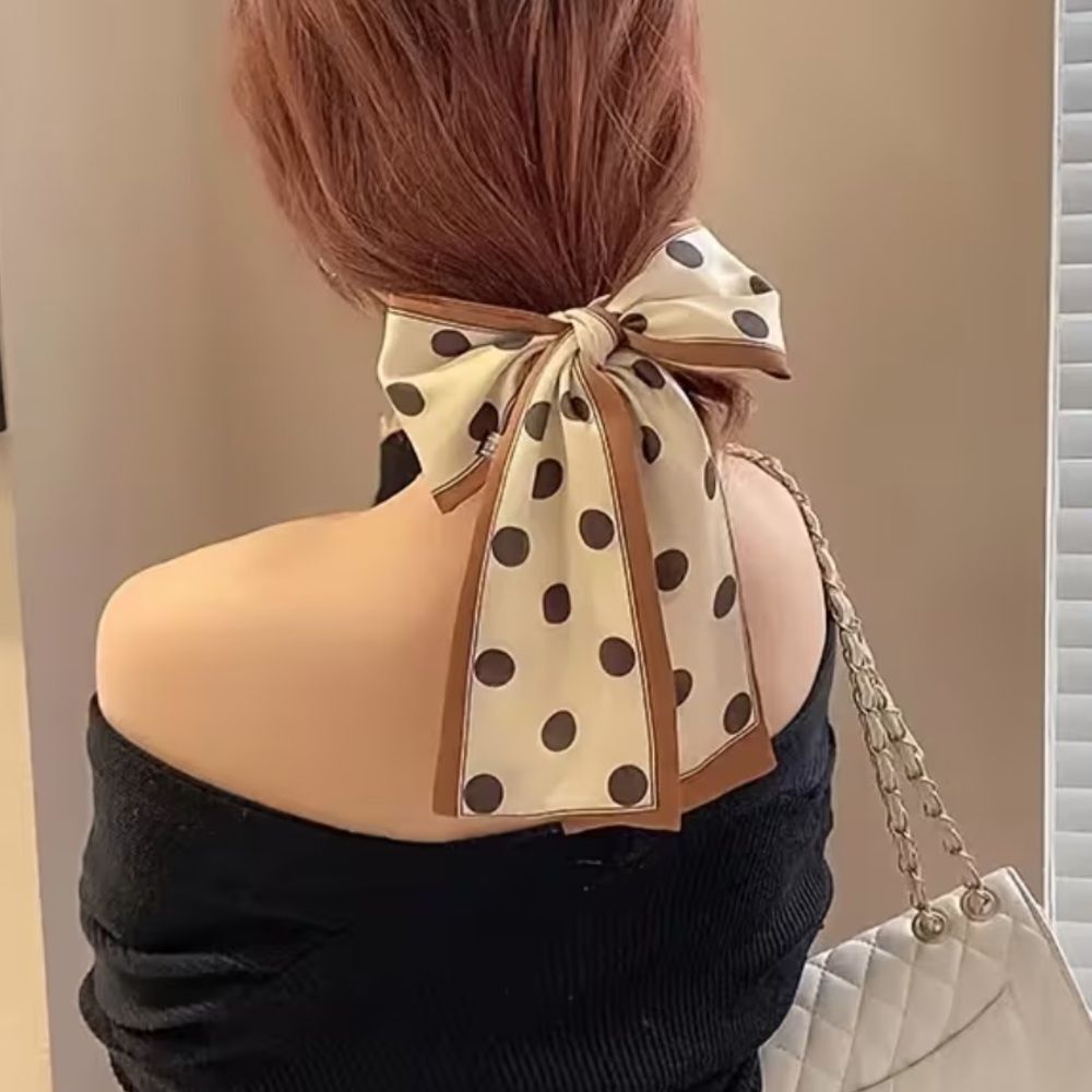 Elegant Polka Dot Scarf H17 - Picture 2 of 5